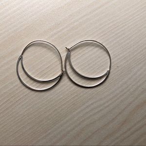 Unwritten double hoop earrings